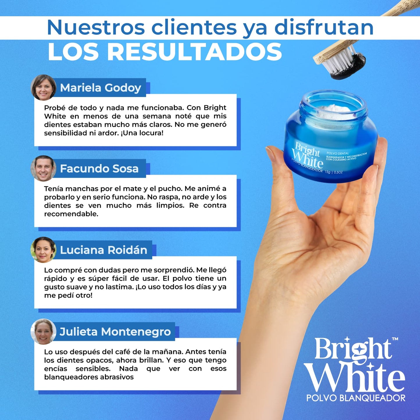 Polvo Blanqueador de Dientes BrightWhite®