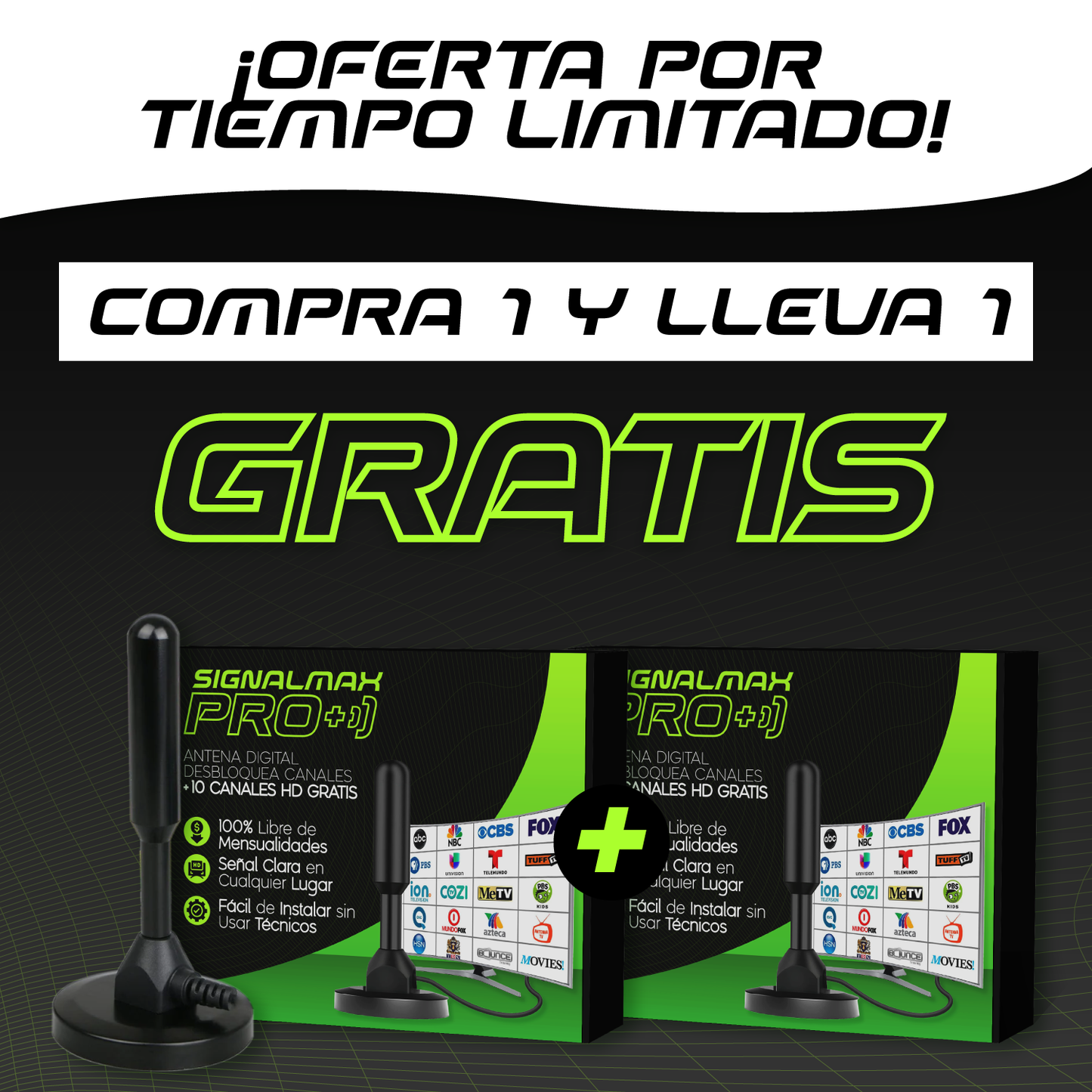 SignalMax PRO® | Desbloquea +100 Canales Premium HD