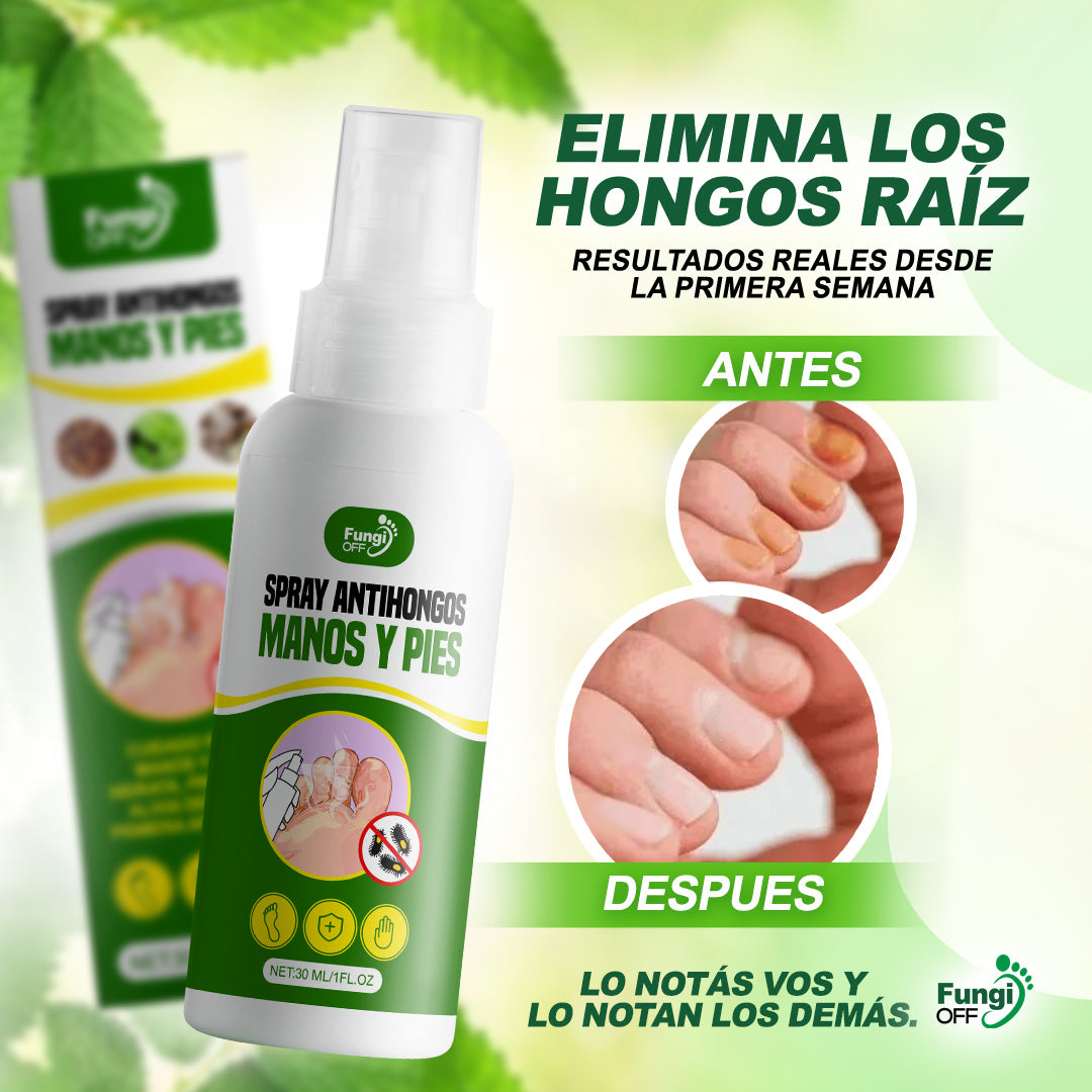 Spray FungiOff Acaba con los Hongos en 7 Días | LLEVA 3 PAGA 1