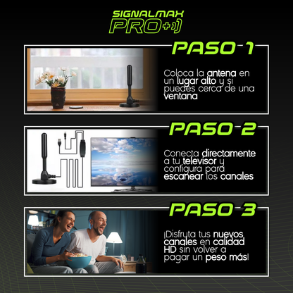 SignalMax PRO® | Desbloquea +100 Canales Premium HD