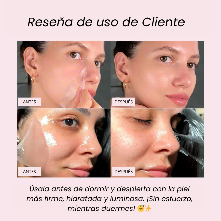 Mascarilla de Colágeno Nocturna + Brocha de REGALO 🎁